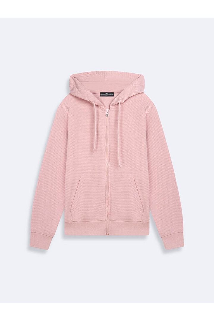 LTB Sweat zippé à capuche lilas