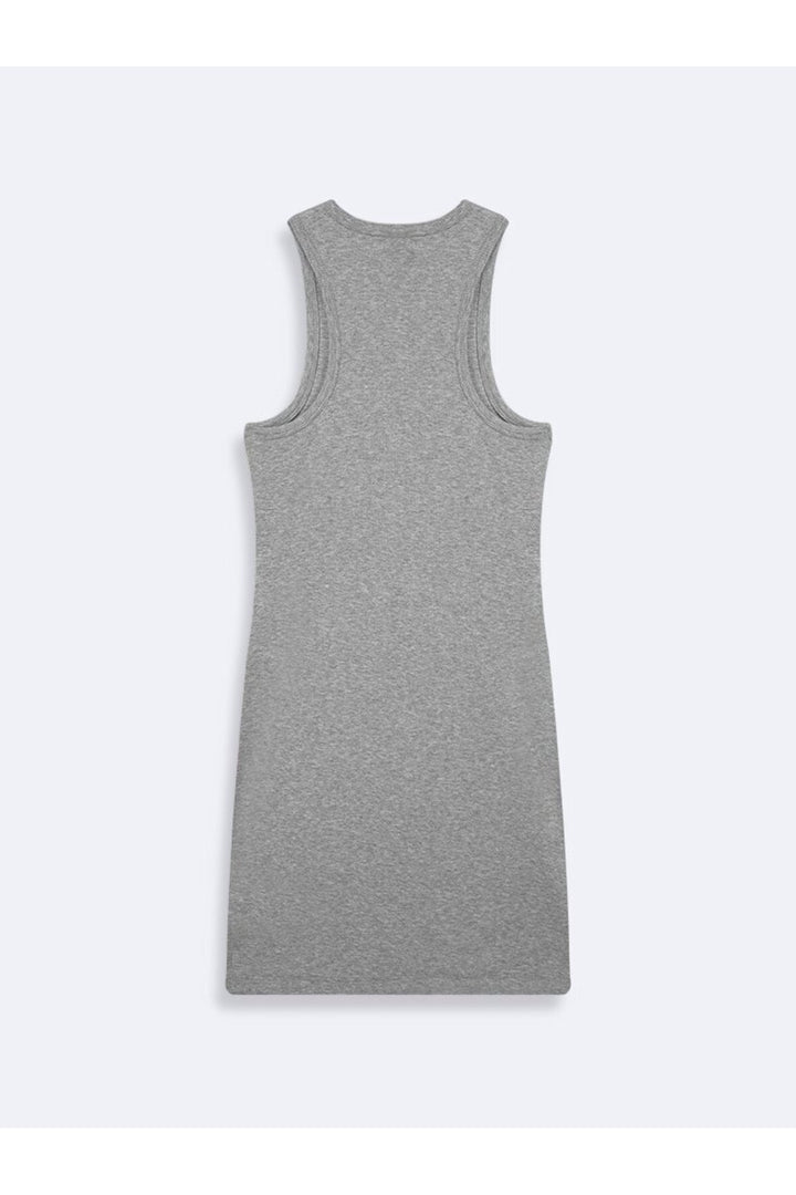 LTB Robe basique en jersey gris - Gris