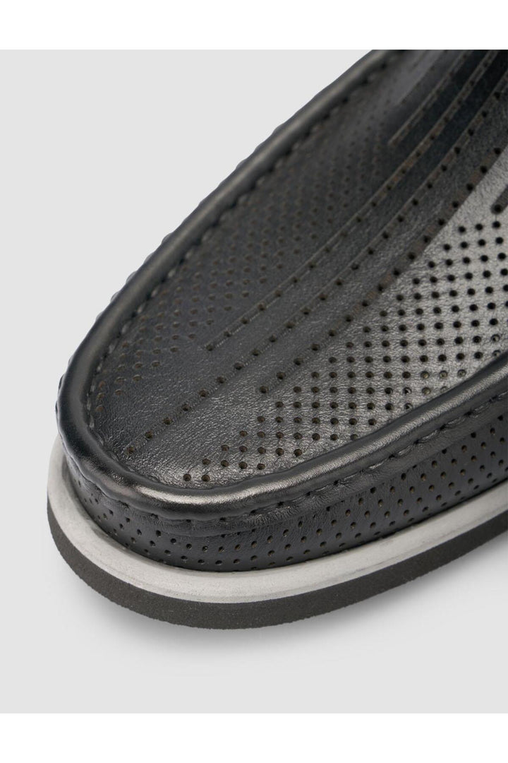 Cabani Shoes %100 Cuir véritable Noir Mocassins pour hommes - Multicolore