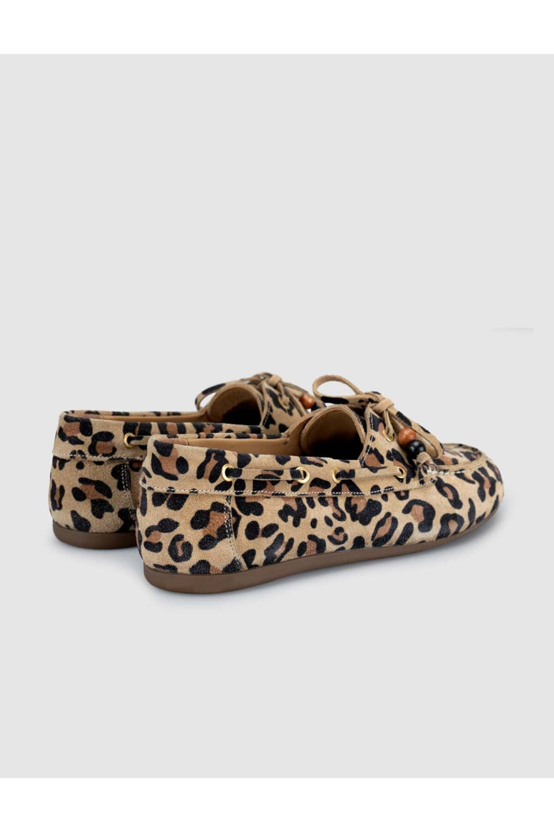 Cabani Shoes Lumanar Femme Mocassin Driver en Suède Imprimé Léopard - Multicolore