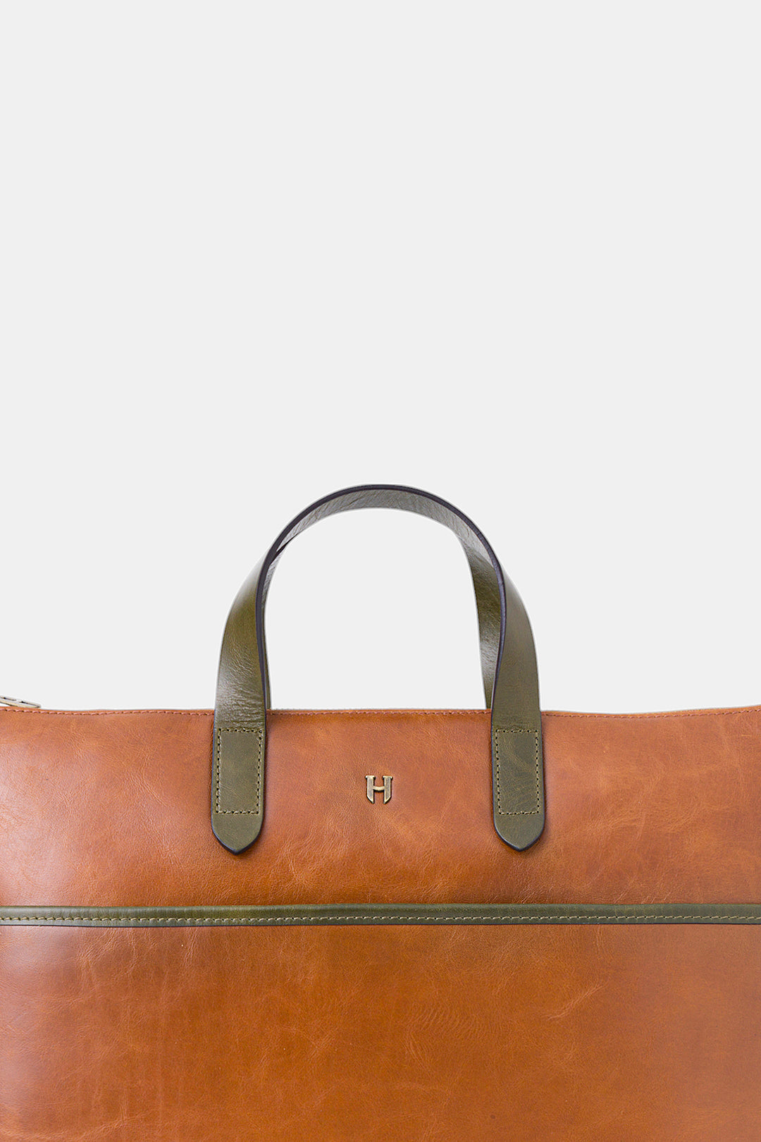 helmbrook Sac pour ordinateur portable Brice en cuir véritable unisexe de 15,6po à compartiment unique