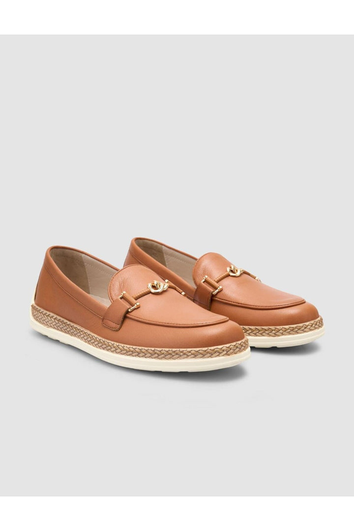 Cabani Shoes %100 Cuir véritable Mocassins femme Tabac - Tabac