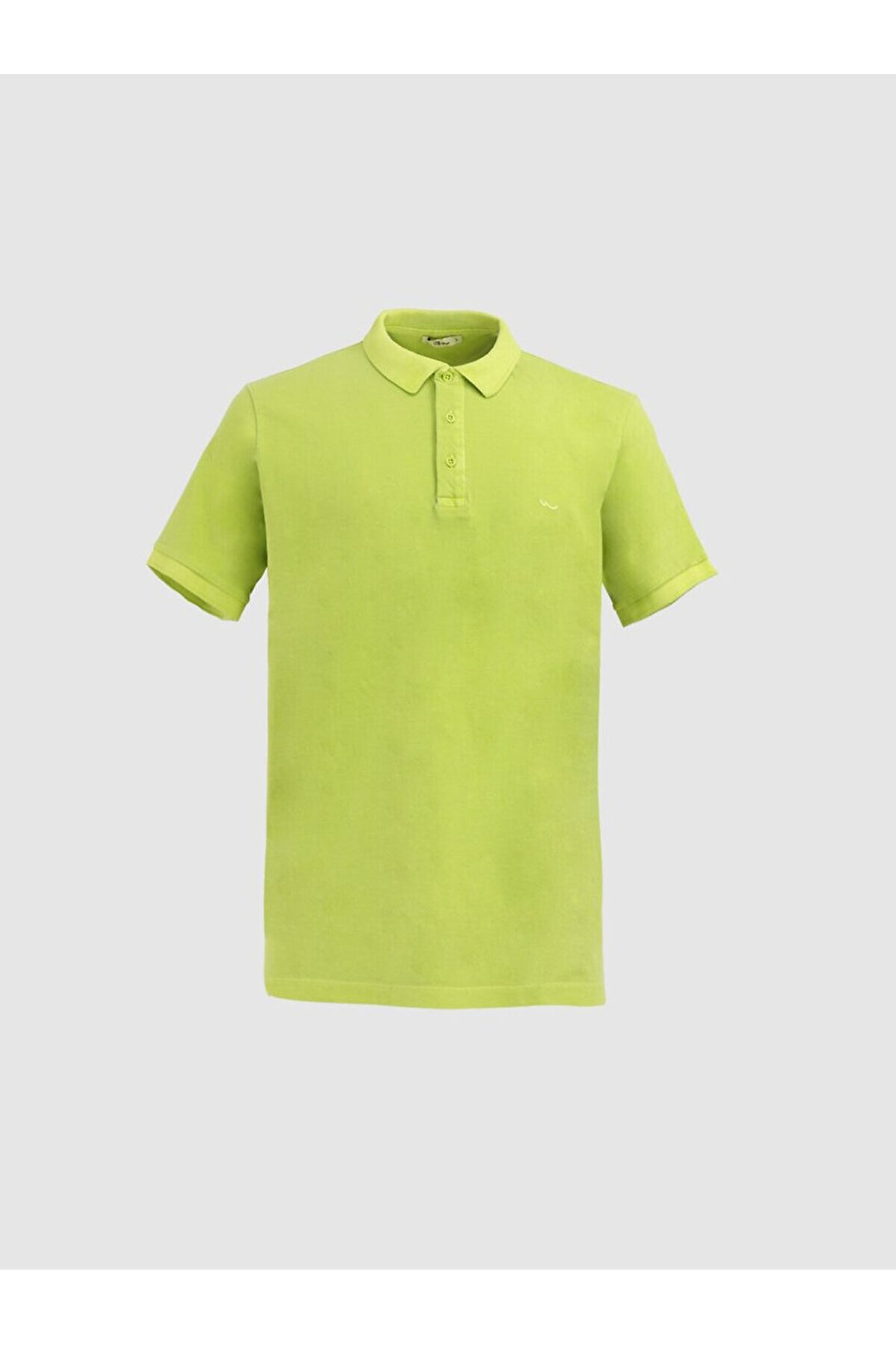 LTB T-shirt vert à col polo et effet pâle