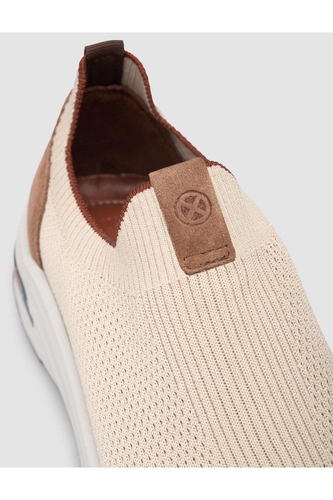 Cabani Shoes Baskets de sport pour hommes en tricot beige - Beige