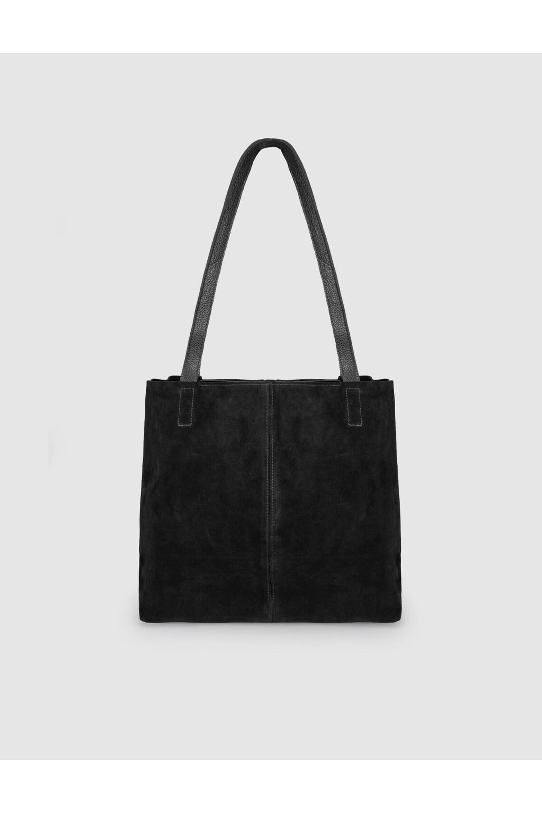 Cabani Shoes Sac en cuir véritable de vachette noir pour femme, modèle shopper à bandoulière. - Noir