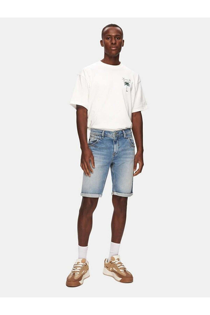 LTB DARWIN RONDELL Short en Jean pour Homme 55623 - Bleu