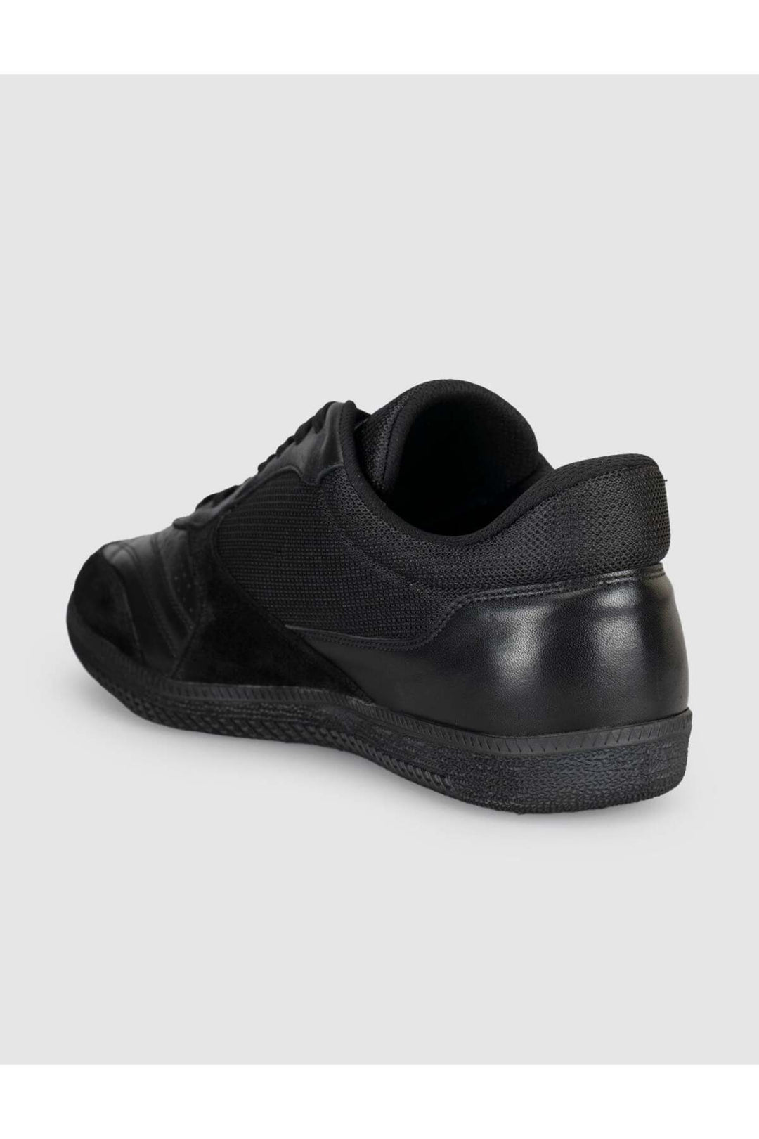 Cabani Shoes Baskets pour hommes en cuir véritable noir - Multicolore