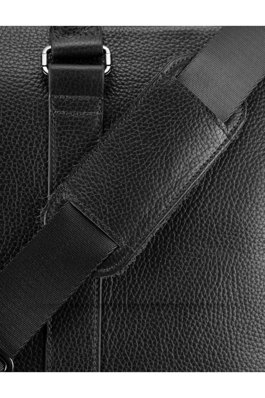 Cabani Shoes Sac en cuir véritable noir pour homme, sac à main et de voyage. - Noir