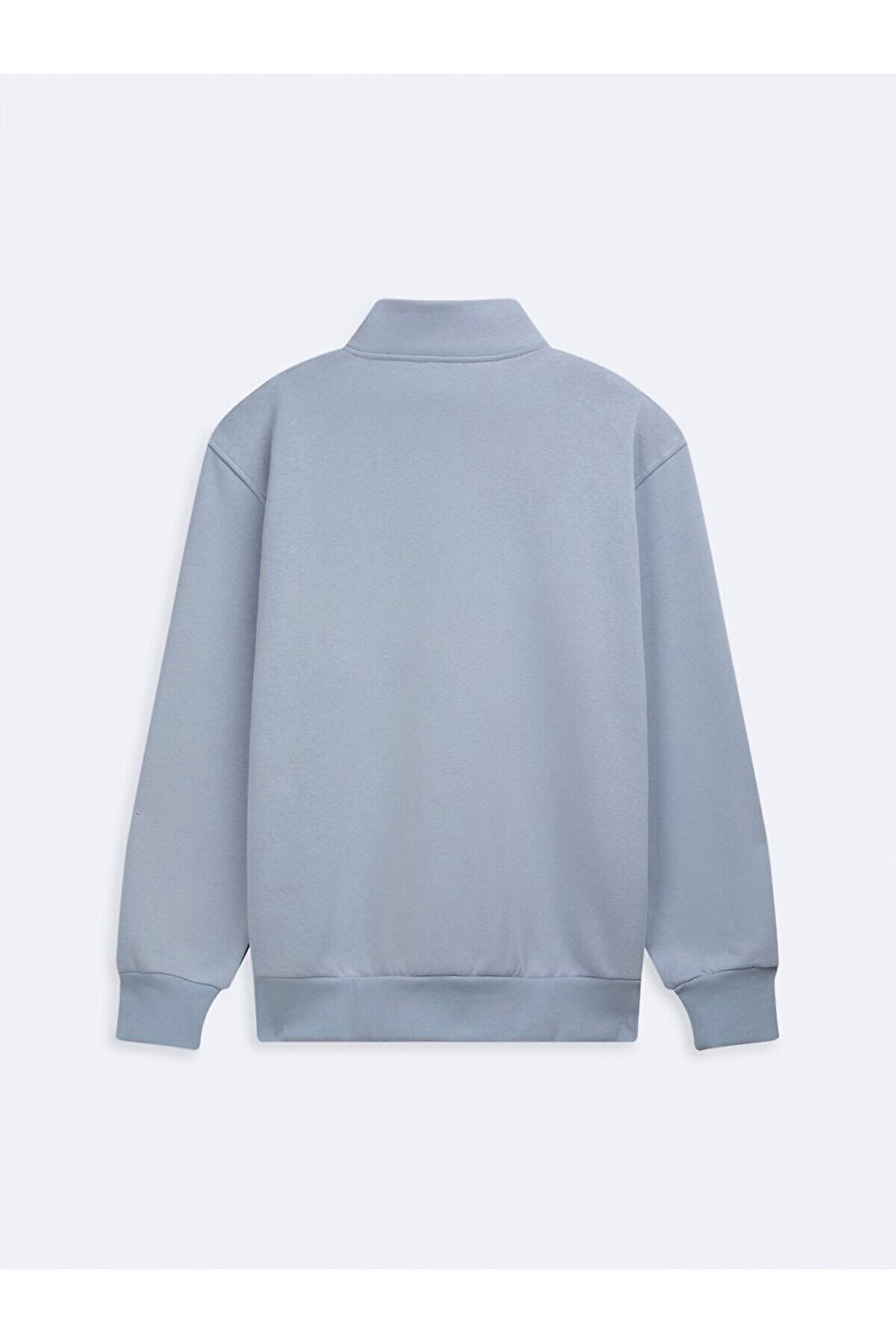 LTB Sweat bleu classique à manches longues avec demi-fermeture éclair