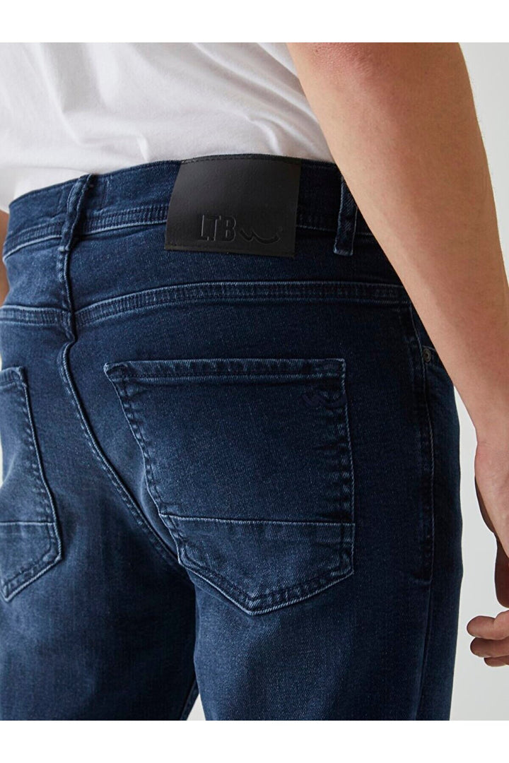 LTB Pantalon super skinny Jumy mi-hauteur - Bleu_54433