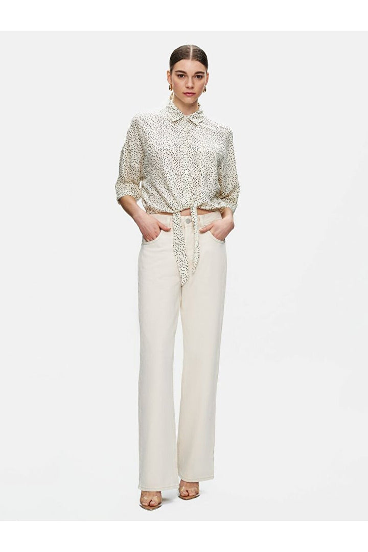 LTB Pantalon en jean coupe droite à taille haute Vanetta
