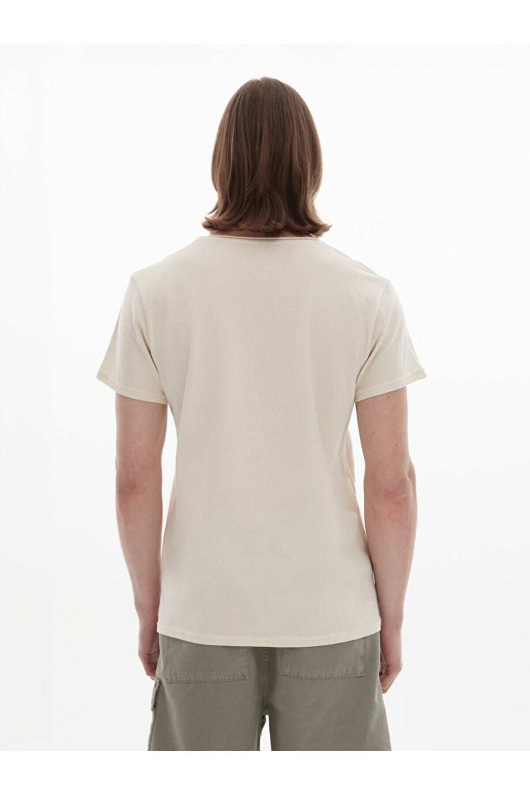LTB T-shirt classique beige à manches courtes avec col Pressure Zero