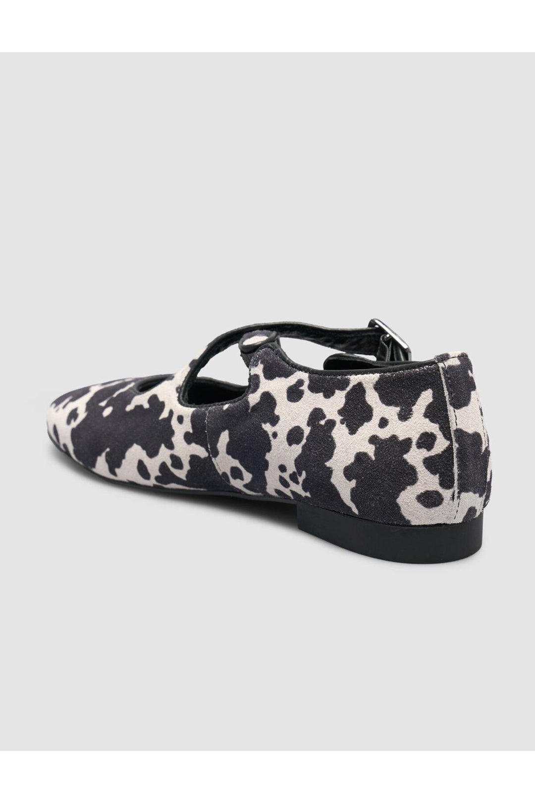 Cabani Shoes Ballerines pour femmes en cuir véritable 100% noir et blanc - Noir / Blanc