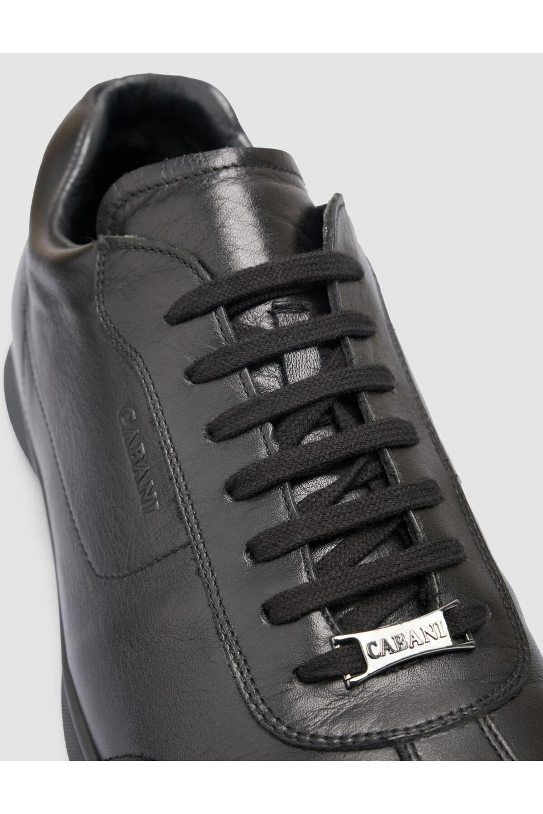 Cabani Shoes %100 Cuir véritable Baskets noires pour hommes - Multicolore