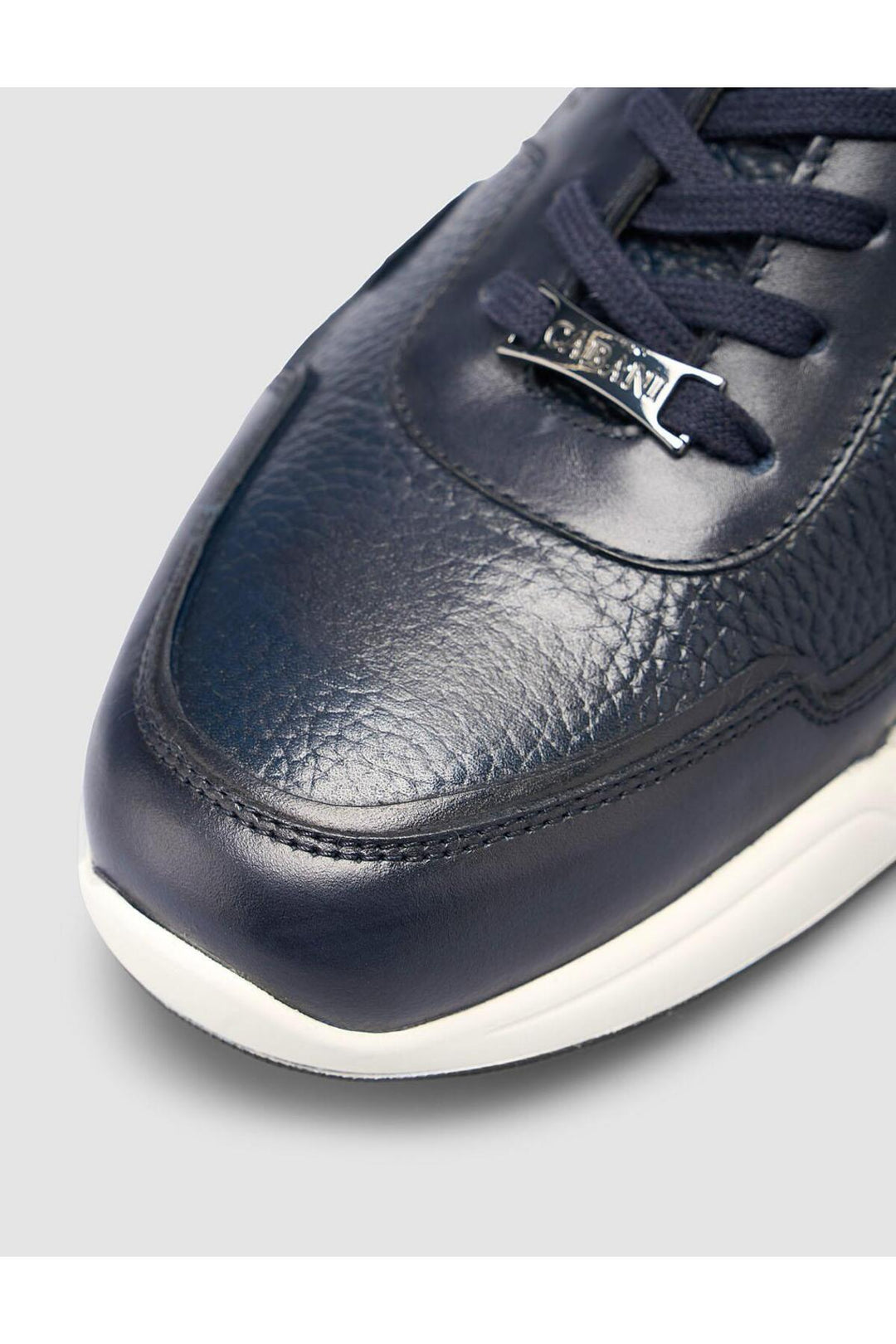 Cabani Shoes %100 Cuir véritable Bleu marine Chaussures de sport pour hommes - Bleu marine