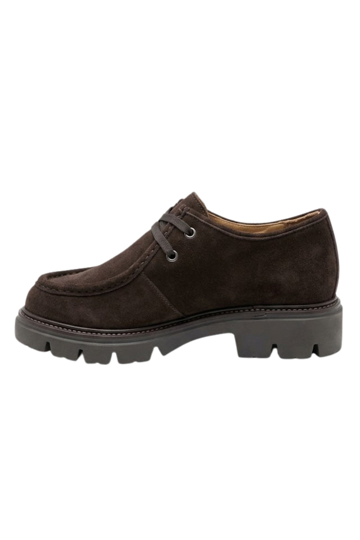 Wavelys ATHENA Mocassins Femme Anatomiques Élégants Confortables en Cuir Suédé Véritable - Marron