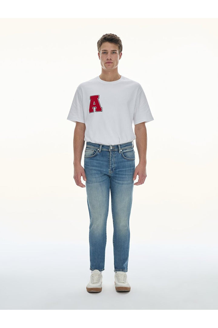 LTB Pantalon en jean à taille moyenne Lawrıe Y Narrow Leg