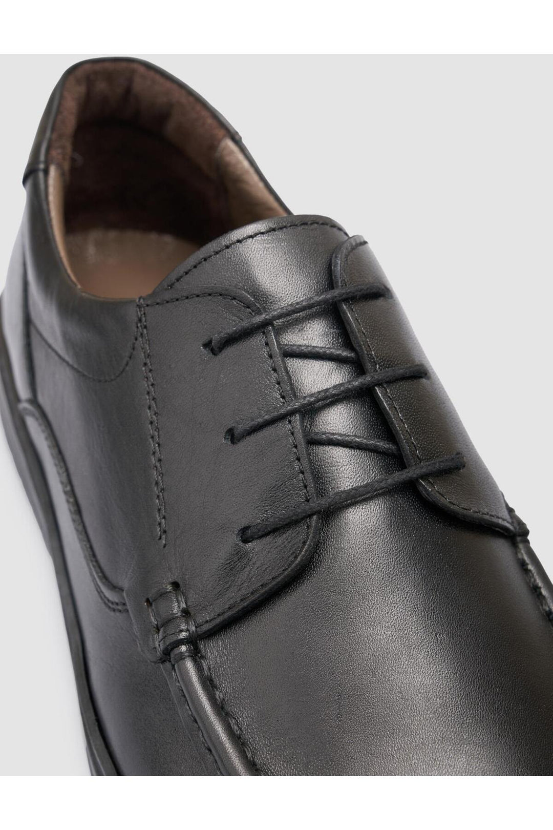 Cabani Shoes Chaussures de ville pour hommes en cuir véritable noir à lacets 100% - Multicolore