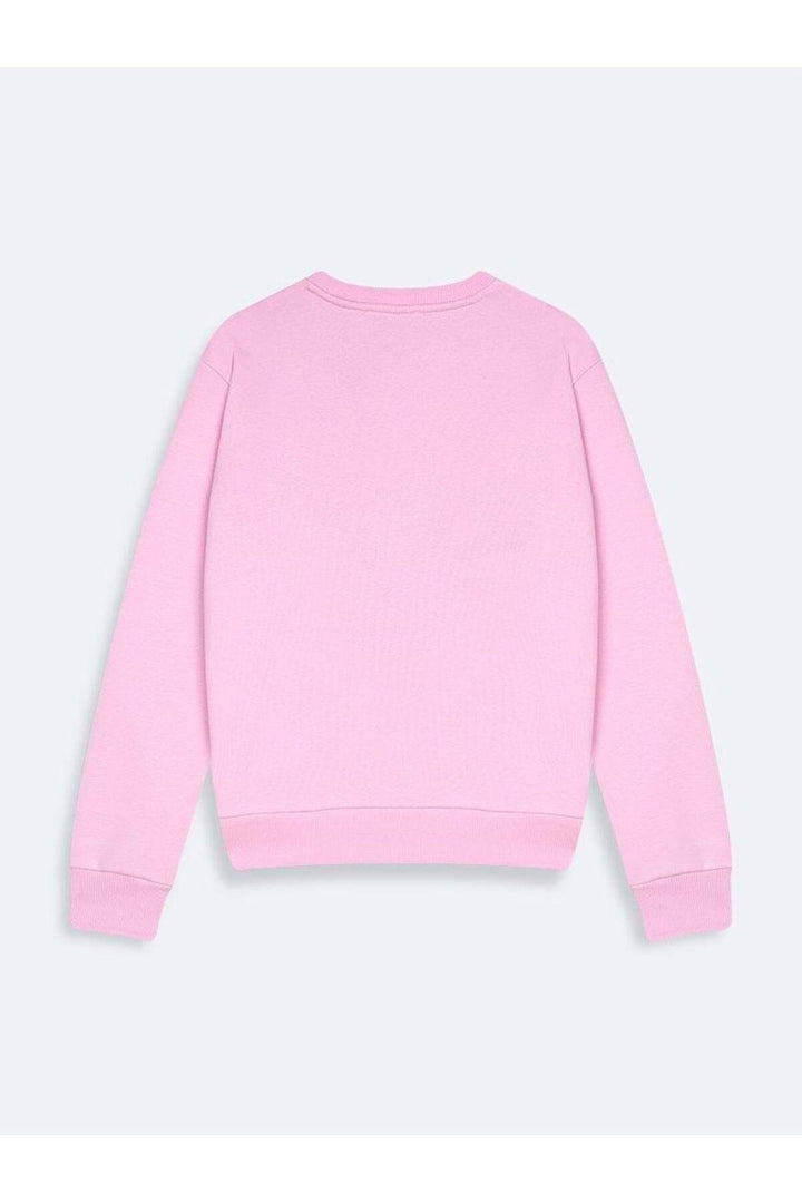 LTB Sweatshirt à Col Rond avec Logo Panece - Rose