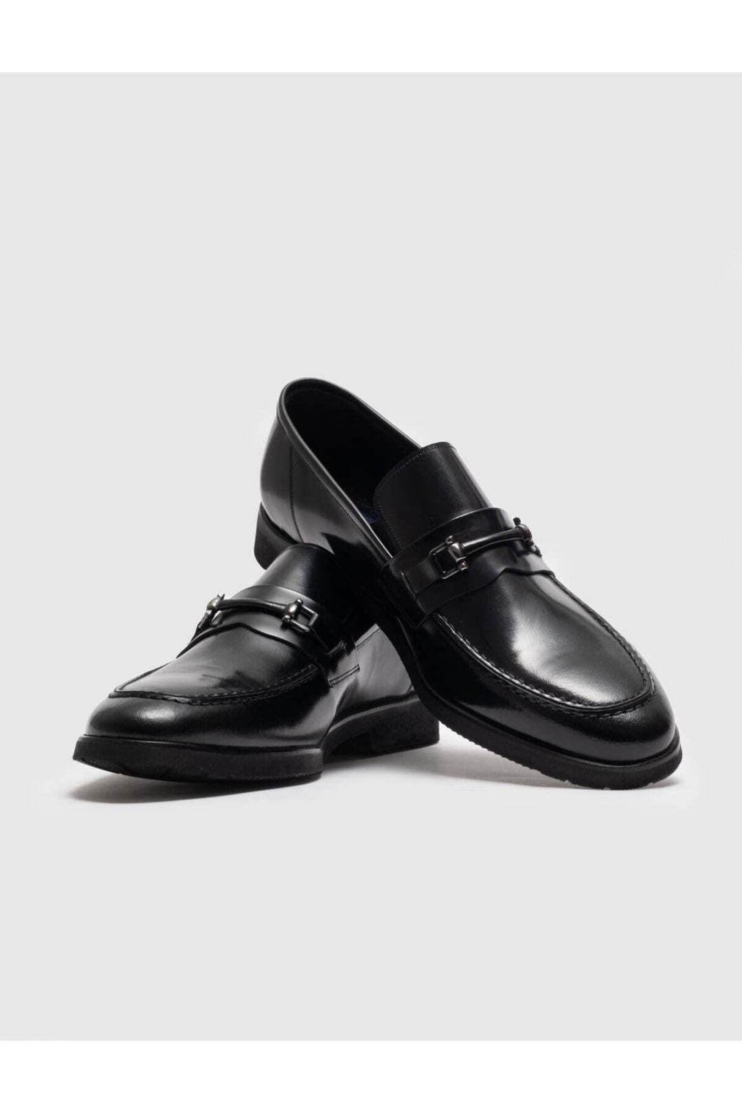 Cabani Shoes Chaussures classiques pour hommes en cuir véritable noires - Noir