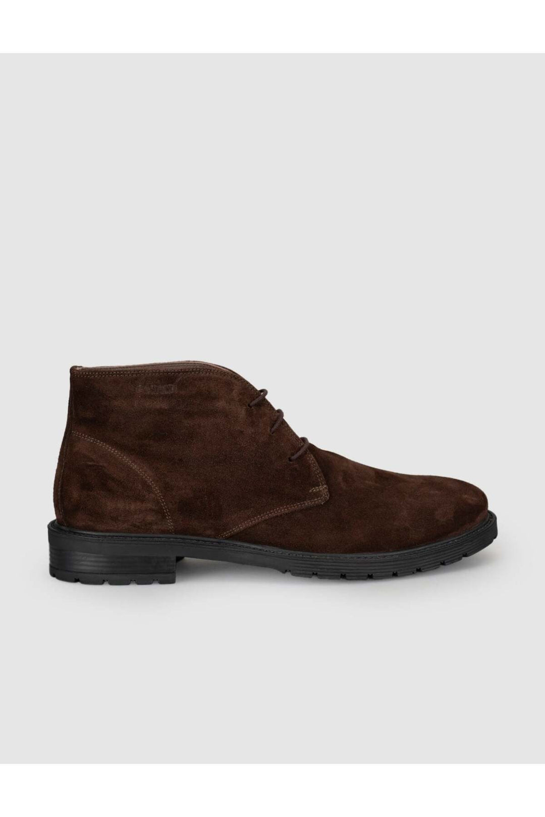 Cabani Shoes Bottines pour hommes en cuir véritable suédé marron à lacets - Multicolore