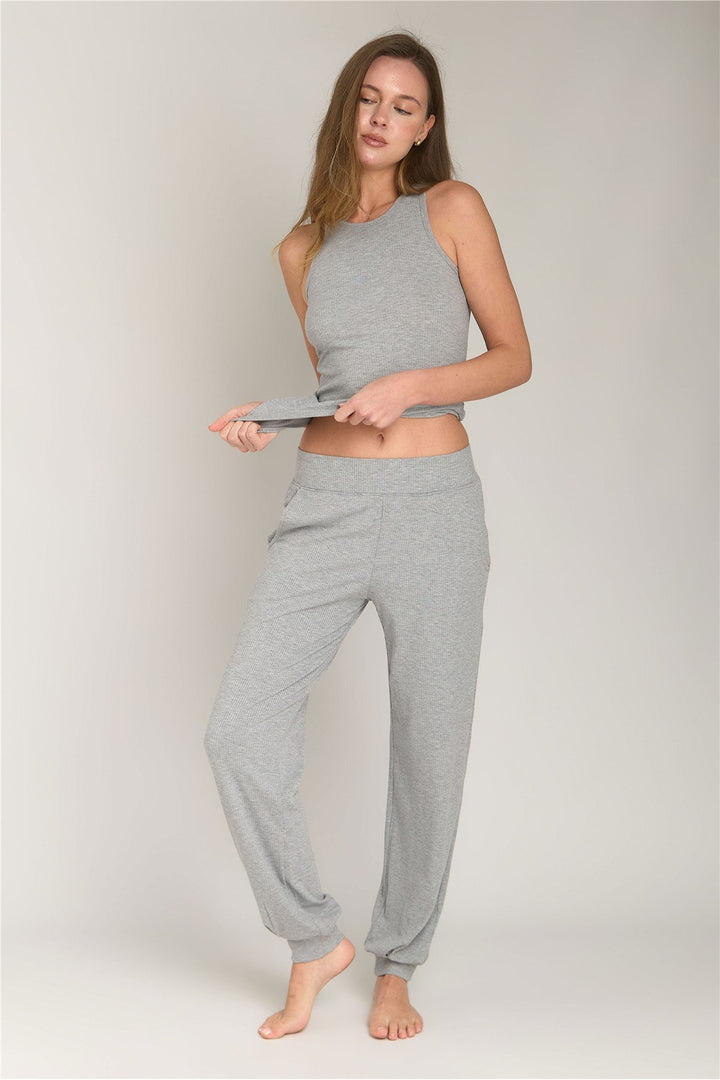 Lovely Things Pantalon de pyjama caraco CAROL - Bordeaux