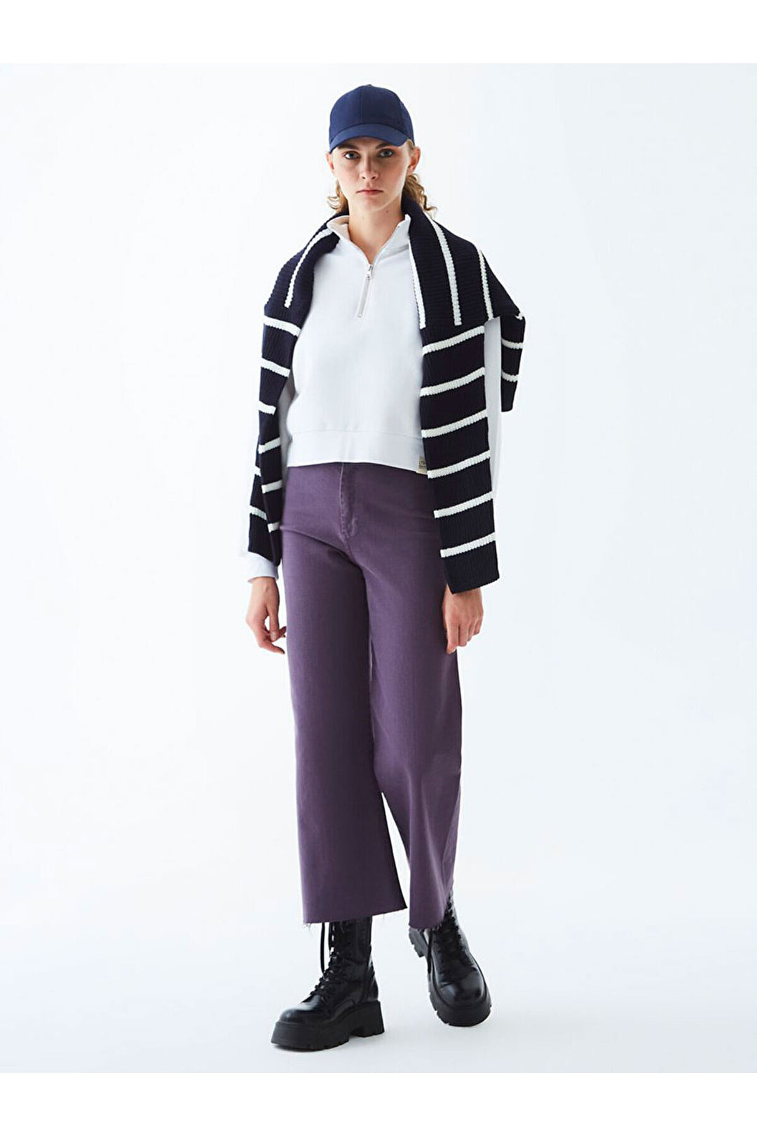 LTB Pantalon court Danelle Hıgh Rıse Wıde