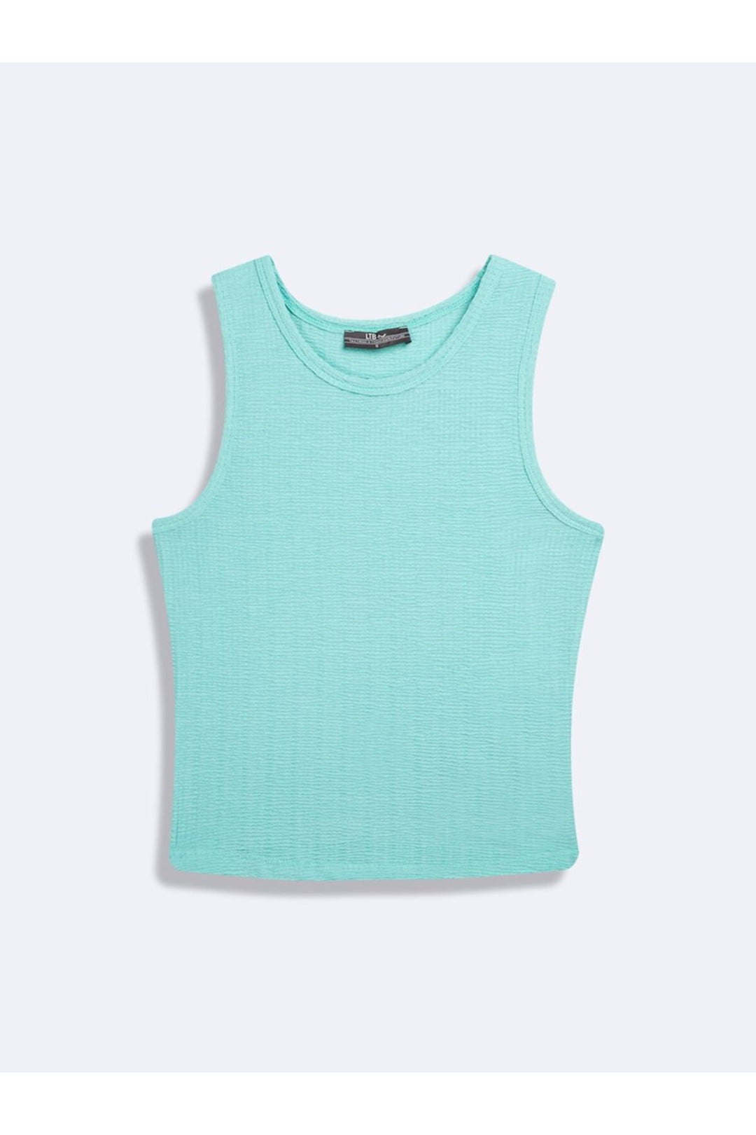 LTB Singlet bleu basique sans manches à col zéro