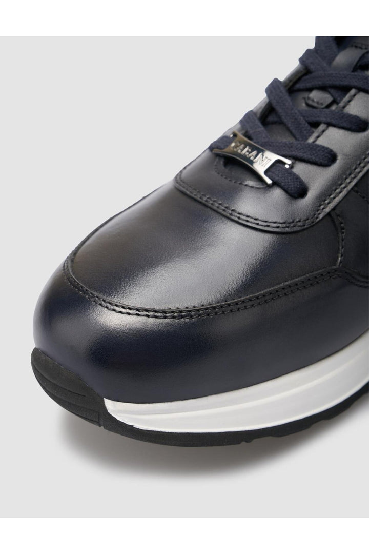 Cabani Shoes Seranar %100 Cuir Véritable Bleu marine Chaussures de Sport pour Hommes - Bleu marine