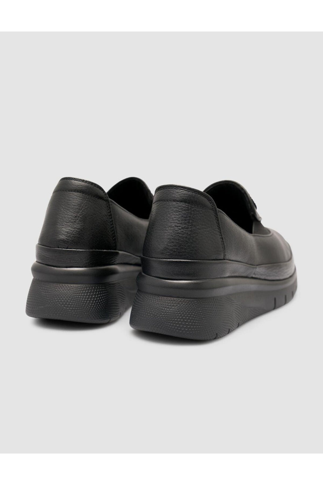 Cabani Shoes Chaussures confort femme noires en cuir véritable avec pierres, 100% cuir. - Noir