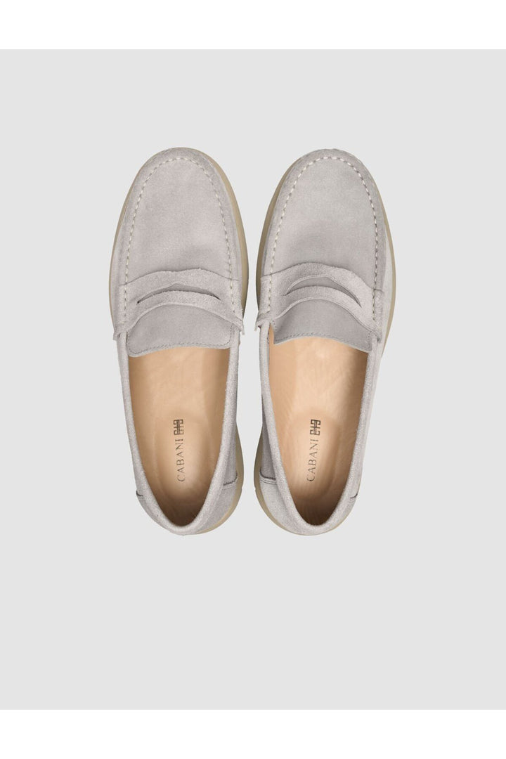 Cabani Shoes Chaussures Loafer pour Homme en Cuir Véritable Gris - Gris