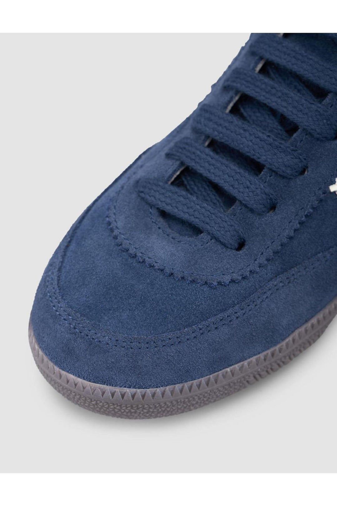 Cabani Shoes %100 Cuir Véritable Baskets Femme Bleu marine à Lacets - Bleu marine