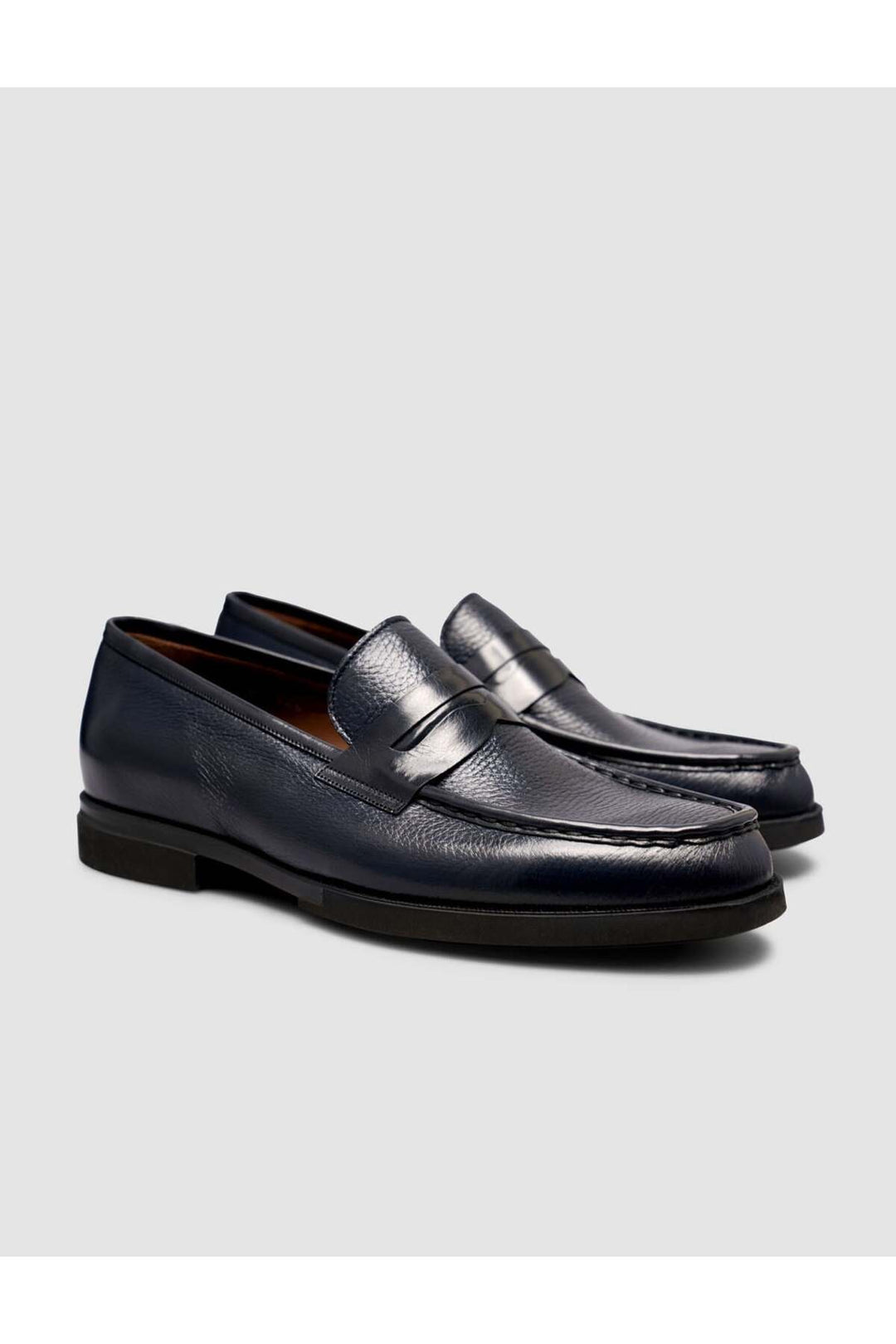 Cabani Shoes Chaussures Loafer pour Homme en Cuir Véritable Bleu marine Premium - Bleu marine