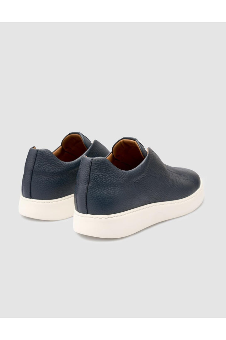 Cabani Shoes %100 Cuir véritable Bleu marine Chaussures de sport pour hommes - Bleu marine