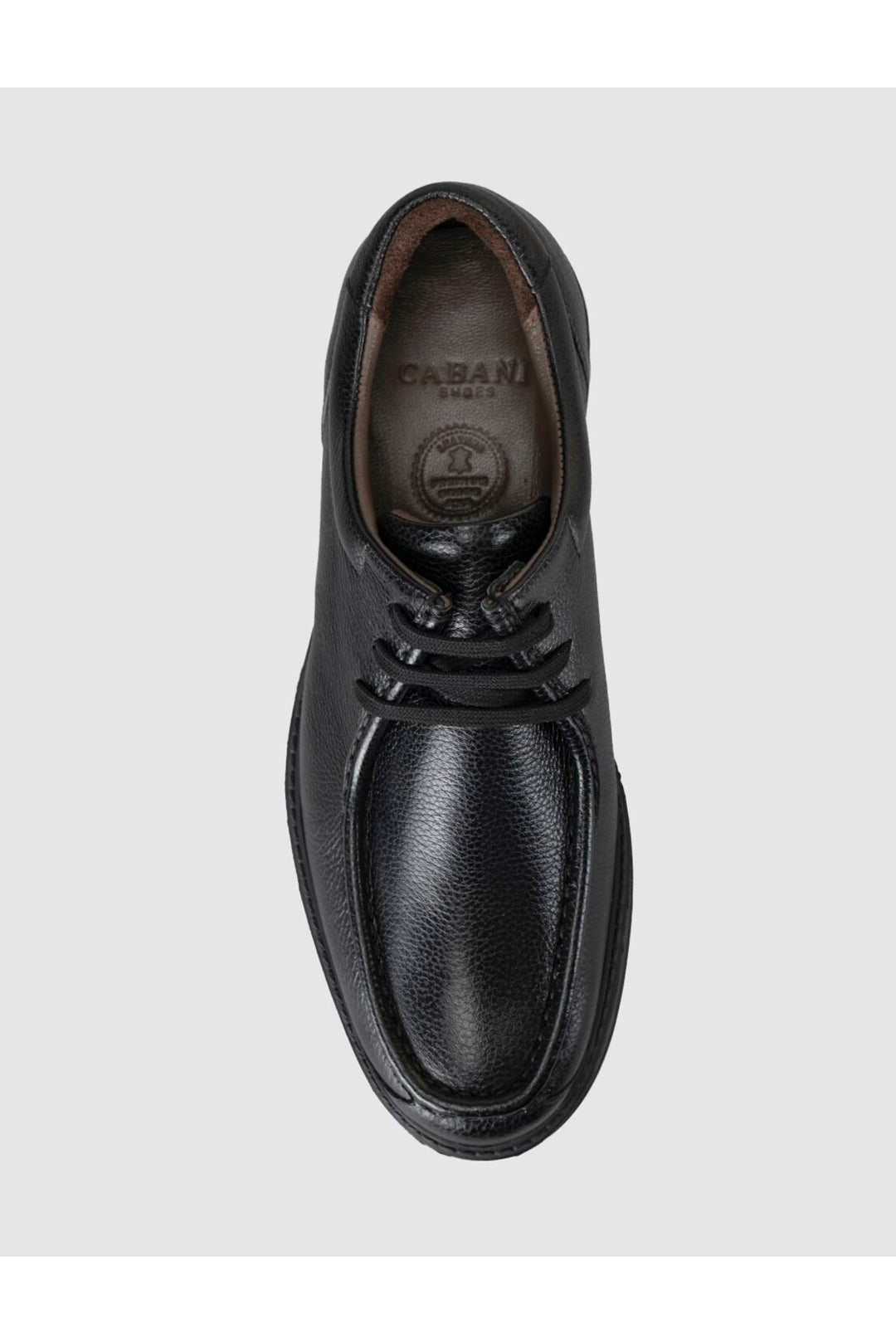 Cabani Shoes Chaussures décontractées pour hommes en cuir véritable noires - Multicolore