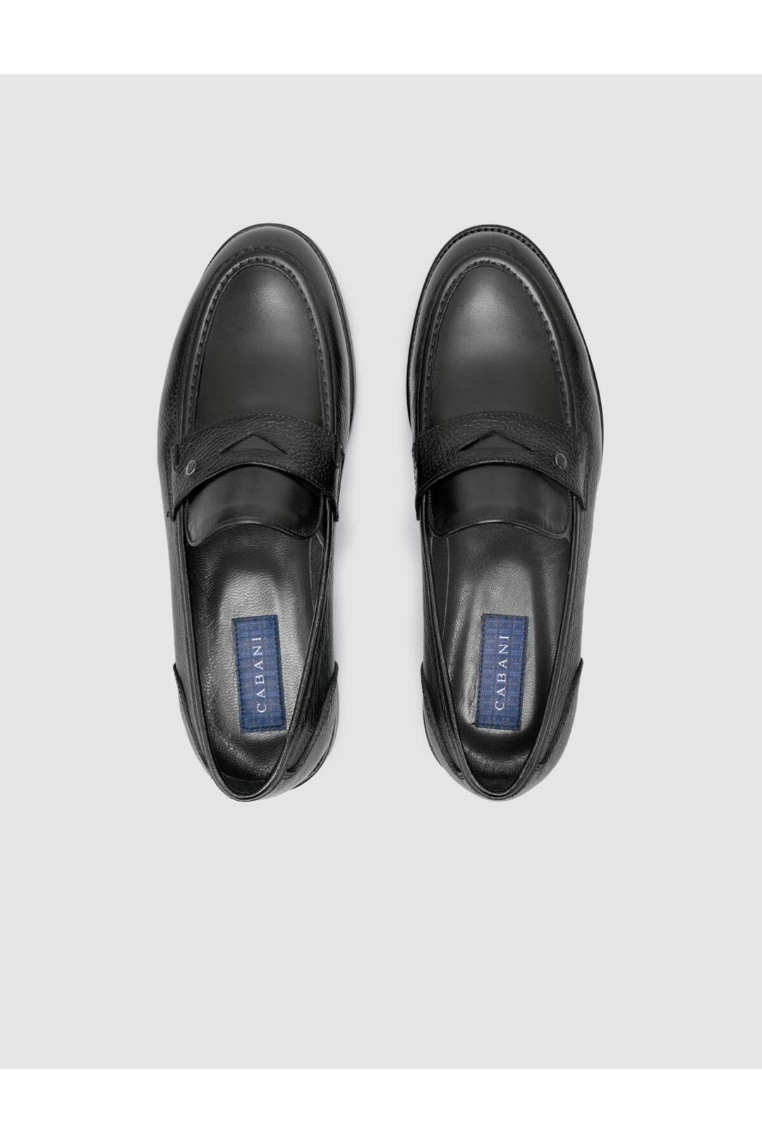 Cabani Shoes %100 Cuir véritable Chaussures classiques pour hommes noires - Multicolore
