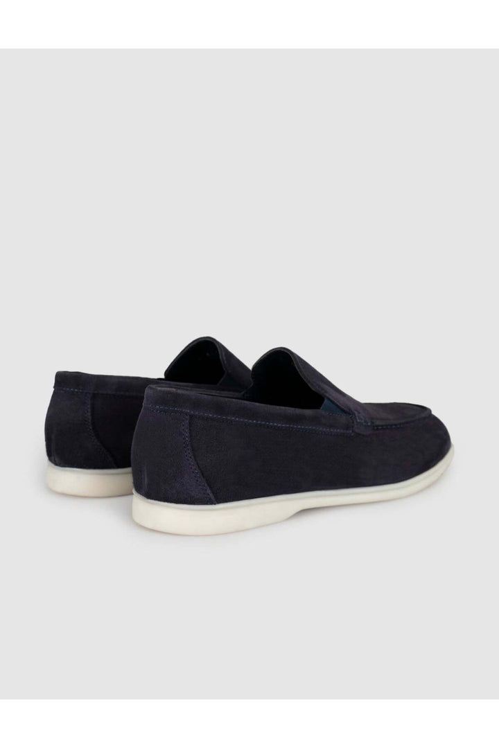Cabani Shoes Mocassins en daim bleu marine pour homme - Bleu marine