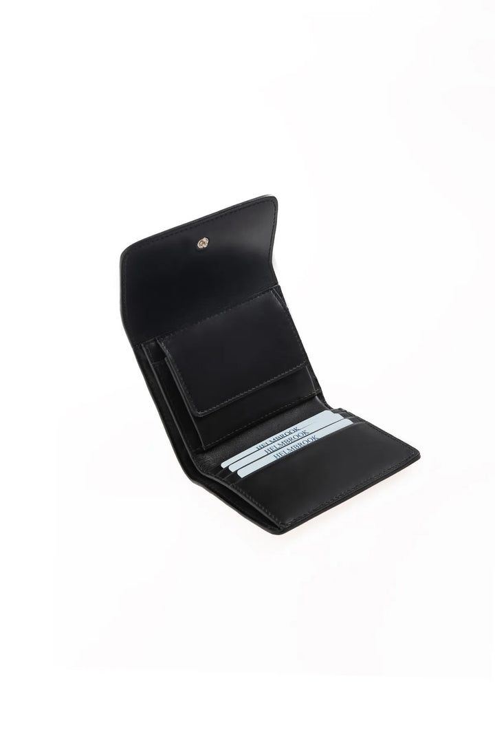 helmbrook Femme Cuir Véritable Grand Portefeuille Fermeture Éclair avec Couvercle RFID Protégé Eleanor Noir