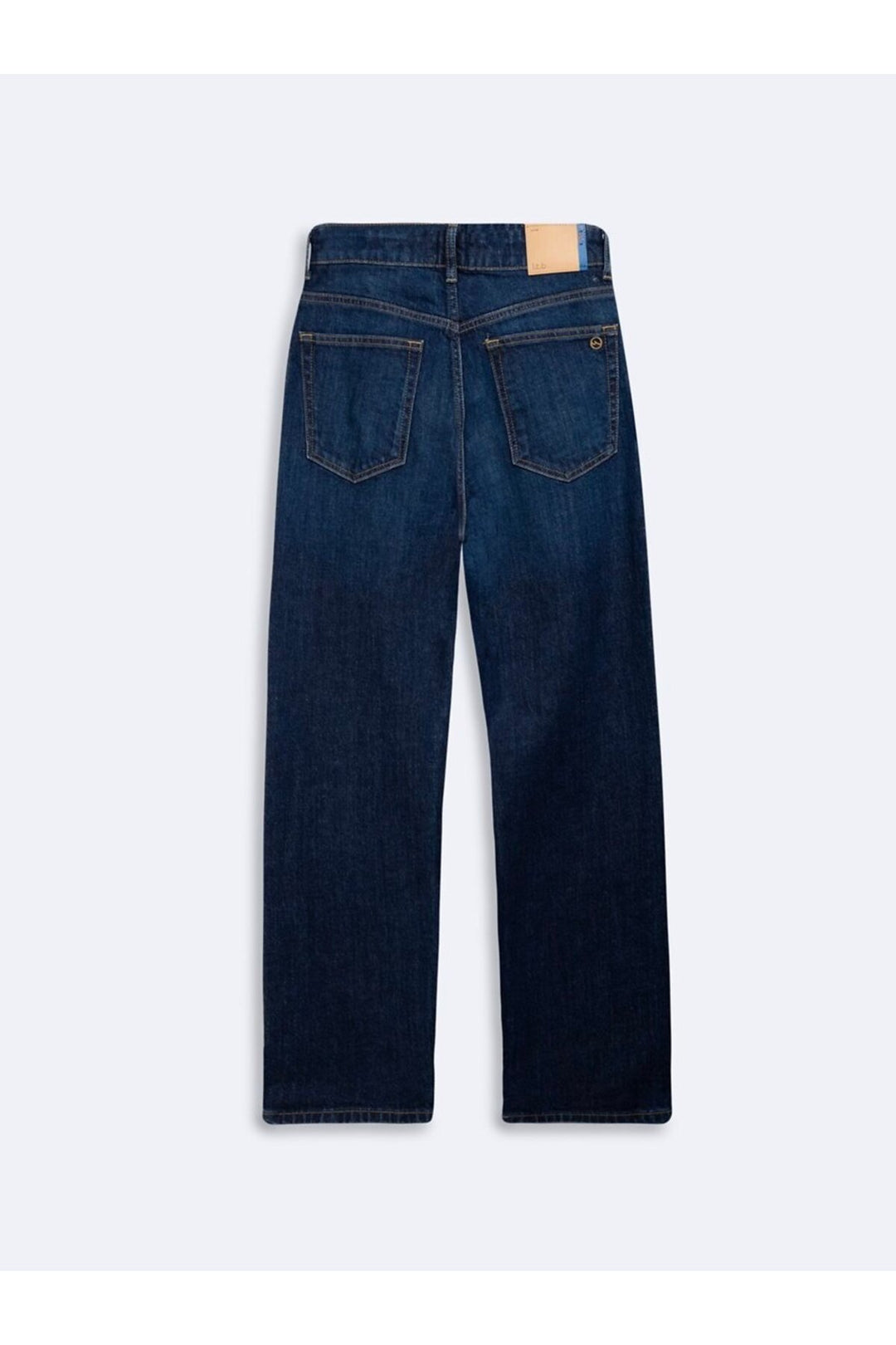 LTB Nouveau pantalon en jean droit à coupe décontractée Mid Indigo Wanda - Bleu