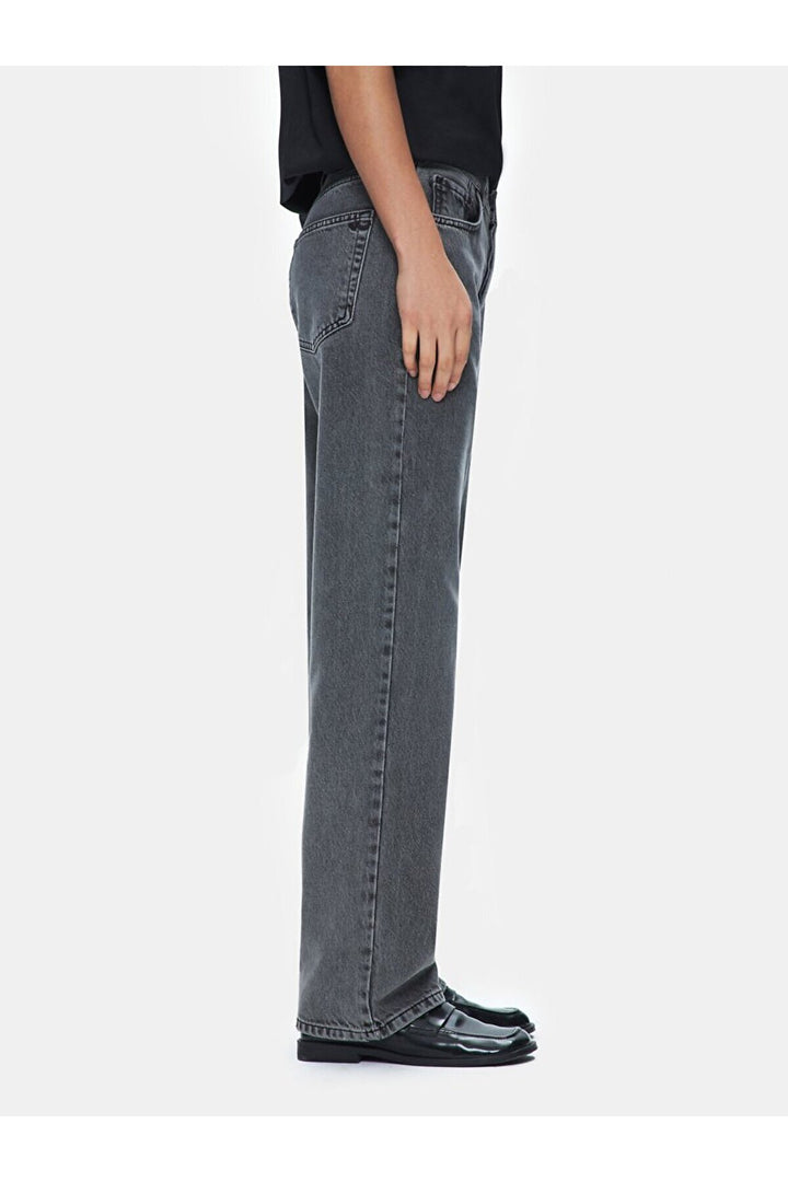 LTB Pantalon en jean coupe droite à taille haute Vanetta - Gris