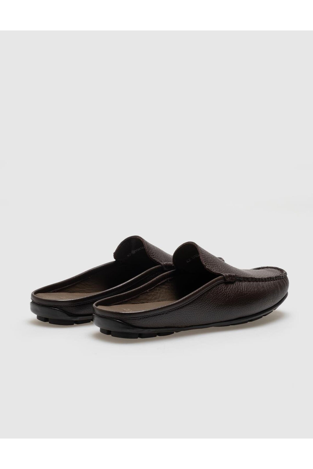Cabani Shoes Sandales décontractées pour hommes en cuir véritable marron - Marron