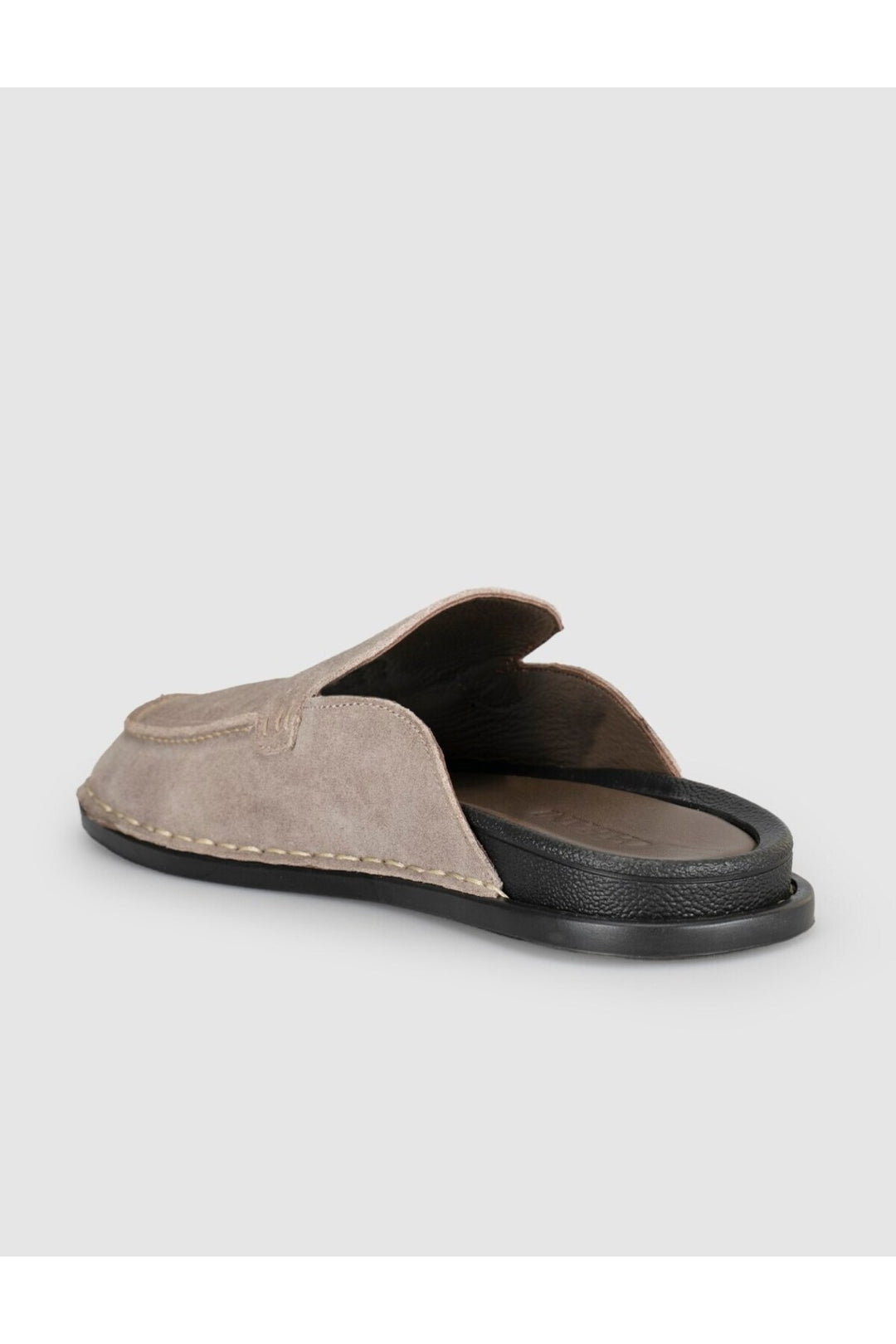 Cabani Shoes Mocassins pour hommes en cuir véritable beige avec détails de couture - Vison