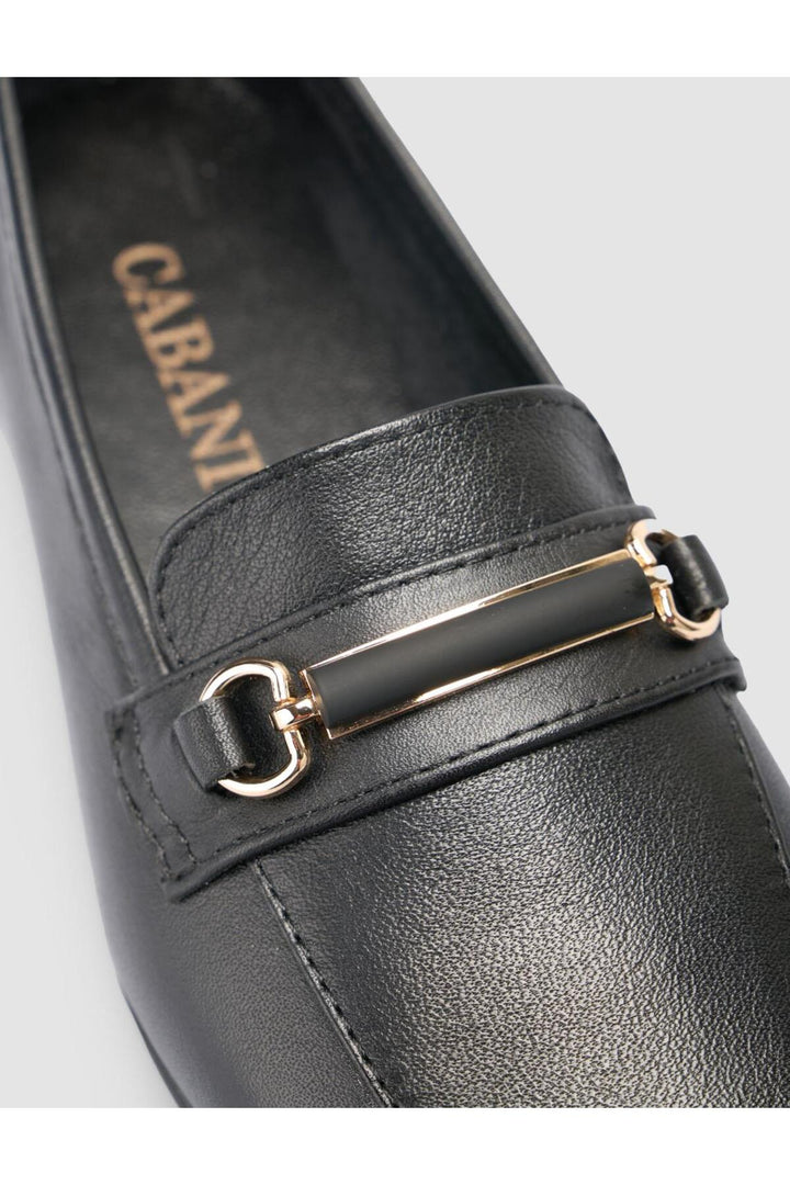 Cabani Shoes %100 Cuir Véritable Mocassins Femme Noir - Noir