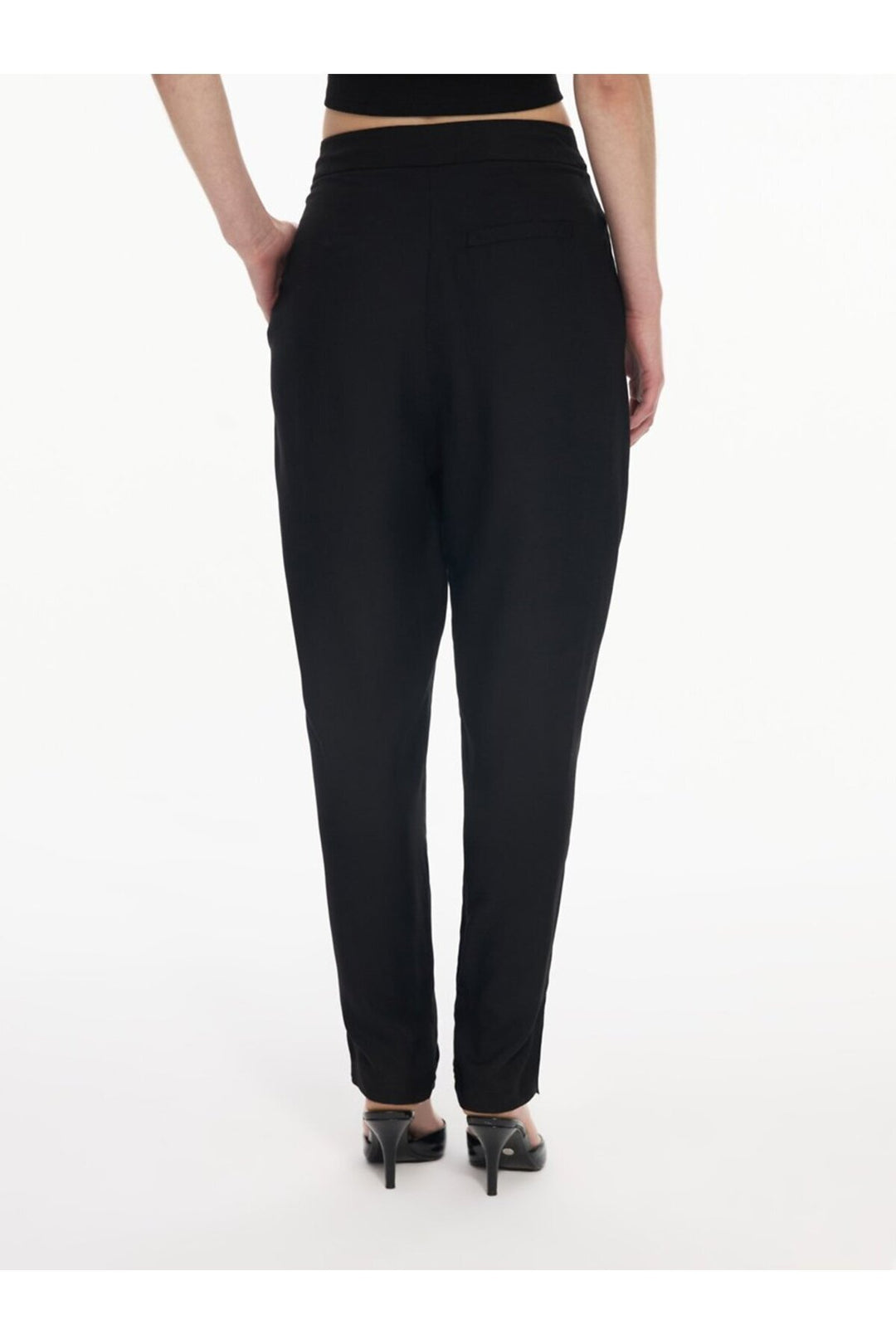 LTB Pantalon noir régulier uni