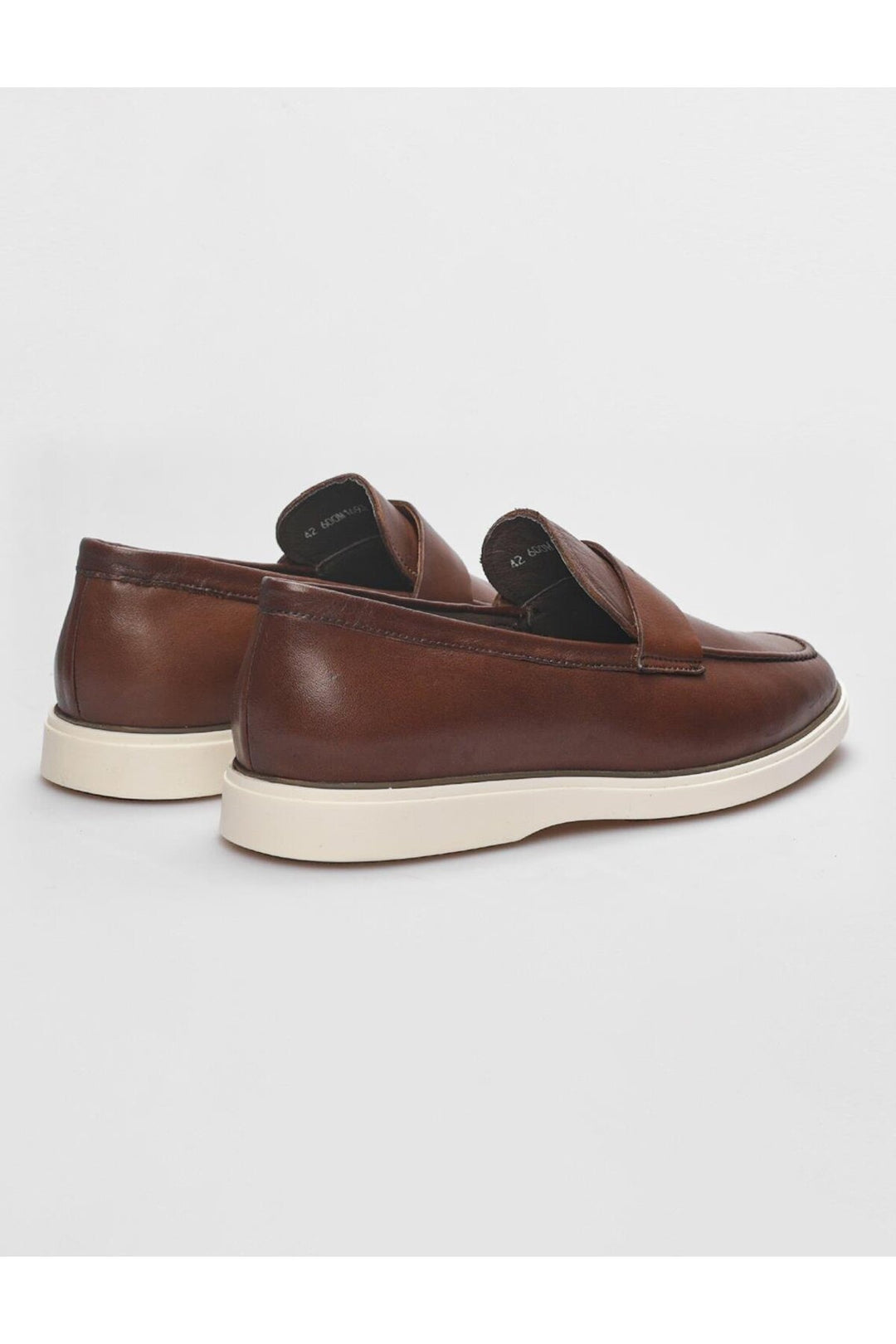 Cabani Shoes Chaussures décontractées pour hommes en cuir véritable couleur tabac - Tabac