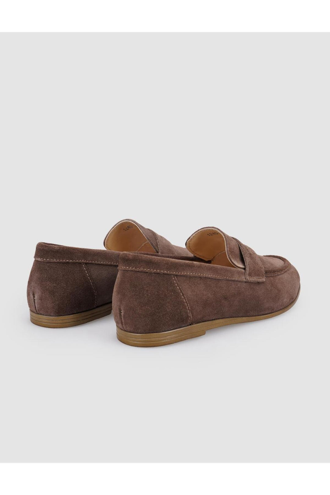 Cabani Shoes %100 Cuir véritable Mocassins en daim pour femmes marron - Marron