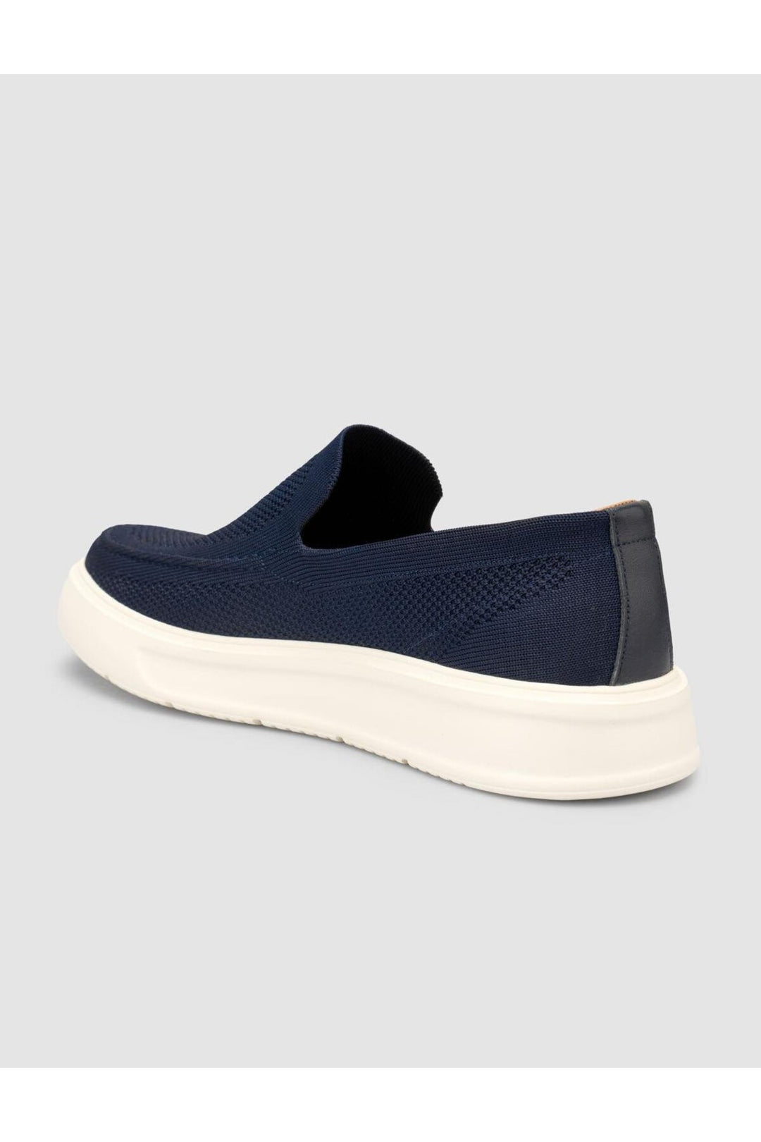 Cabani Shoes Chaussures de ville pour hommes en tricot sans lacets bleu marine - Bleu marine