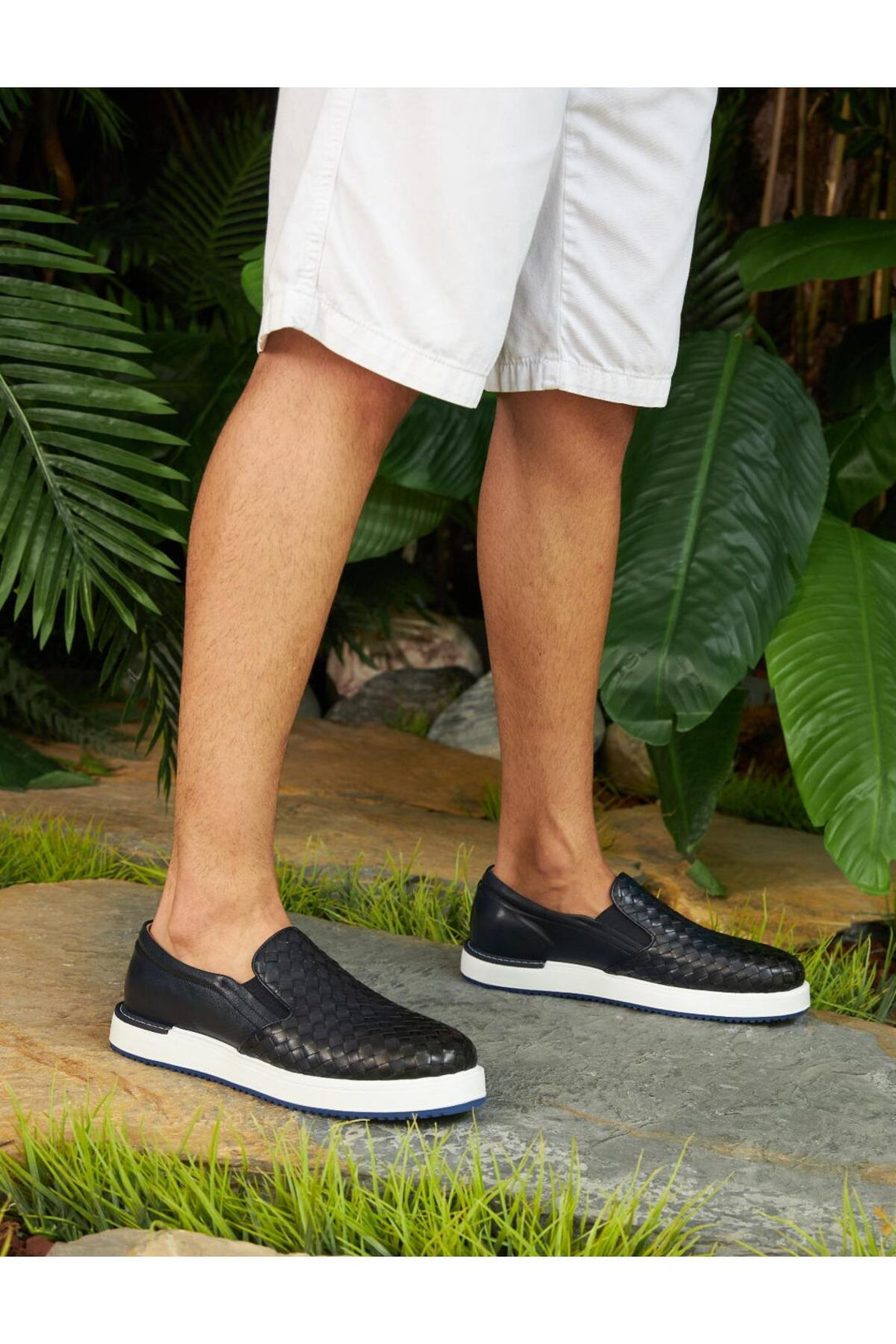 Cabani Shoes Chaussures de ville pour hommes en cuir véritable avec semelle en Eva bleu marine. - Bleu marine