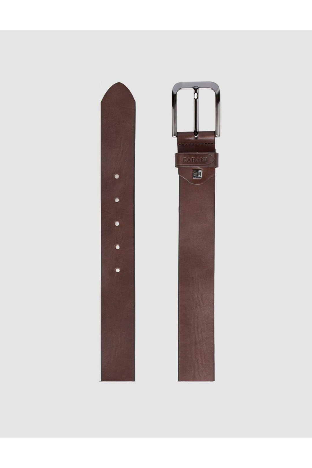 Cabani Shoes %100 Cuir véritable Ceinture classique pour homme Marron - Marron