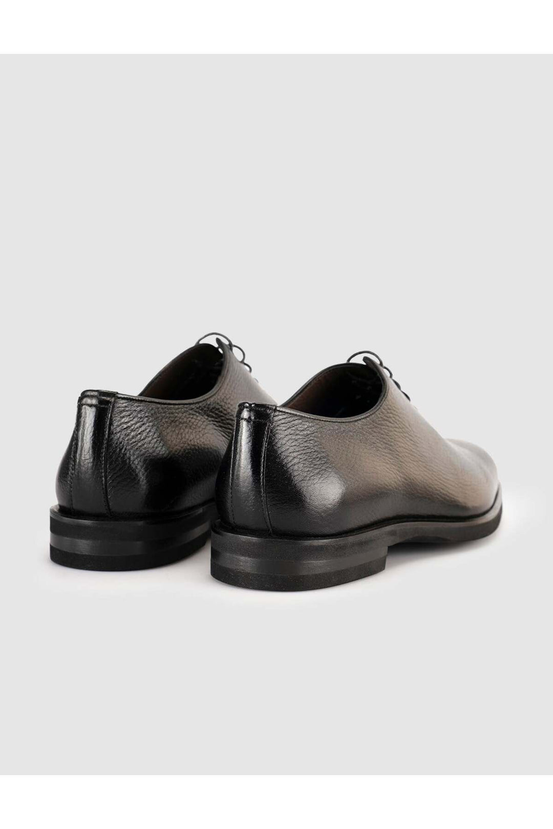 Cabani Shoes Chaussures classiques à lacets pour hommes en cuir véritable premium noires - Noir